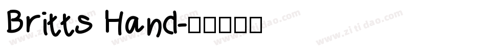 Britts Hand字体转换